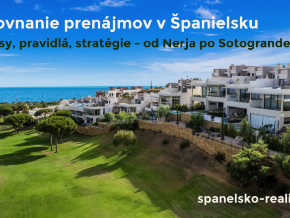 Španielsko: porovnanie prenájmov